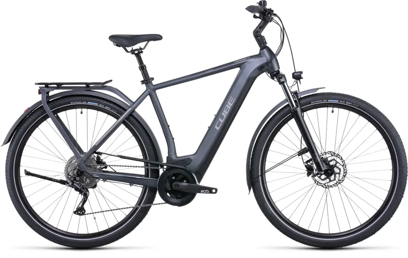 Cube Kathmandu Hybrid One 500 Electric Bike in Grey
