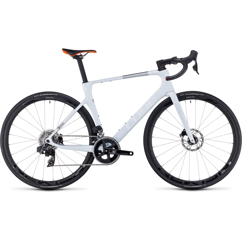 Cube Agree C:62 Pro Road Bike in White and Orange 56