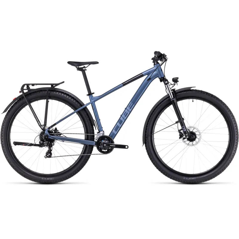 2023 Cube Aim Allroad Mountain Bike in Navy Black and Blue