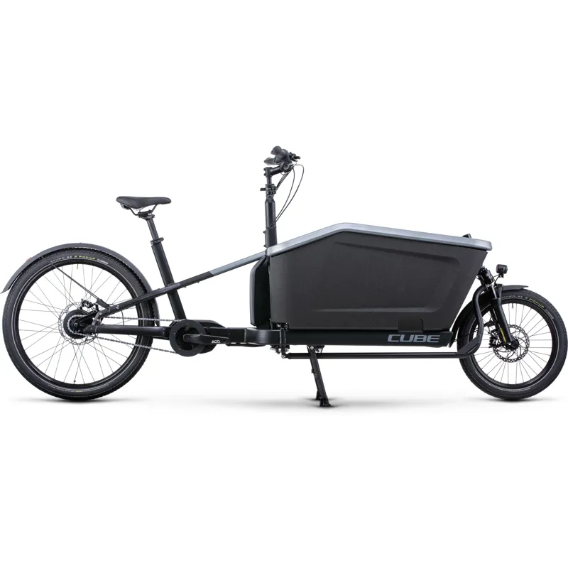 2023 Cube Cargo Hybrid 500 Cargo eBike in Flash Grey and Black
