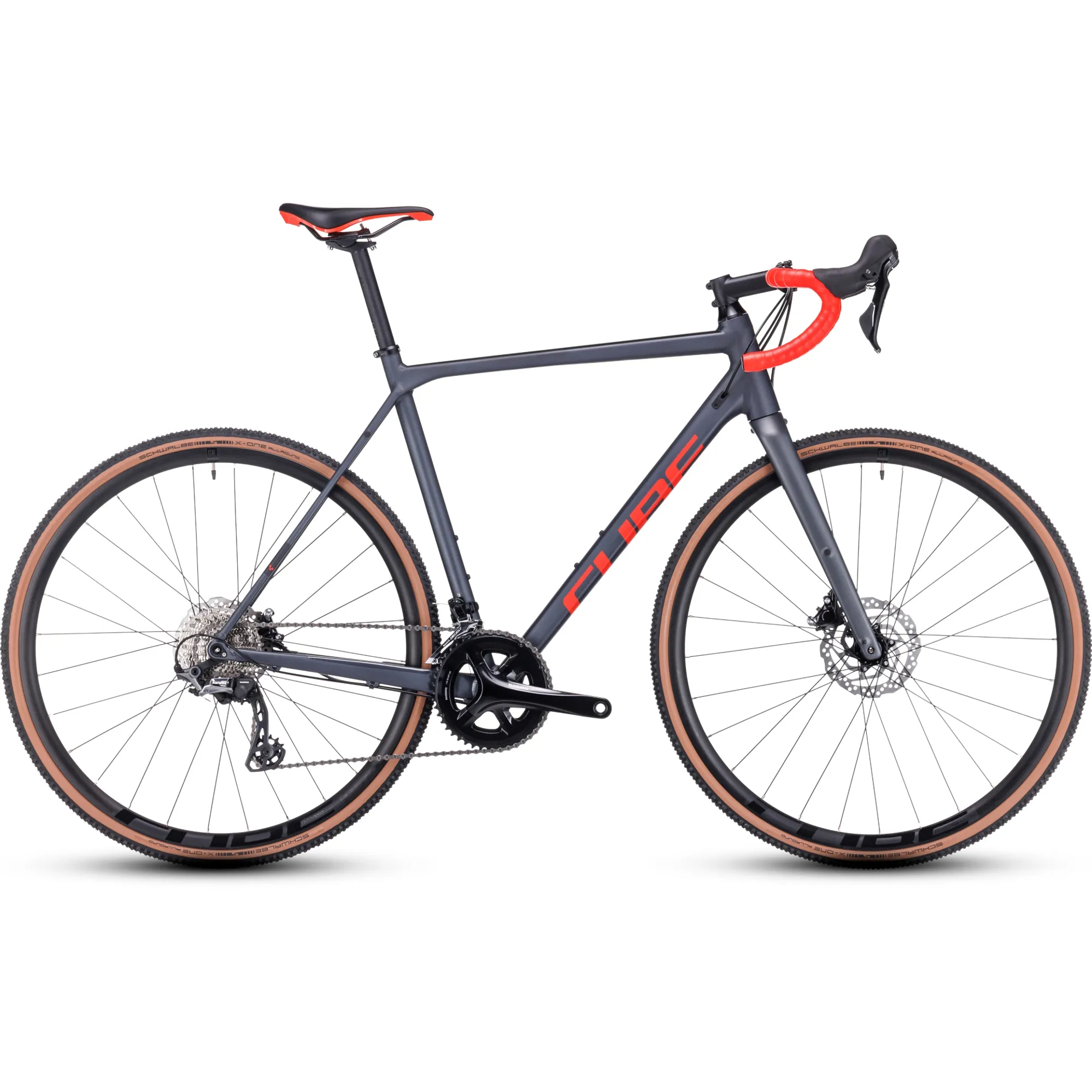 2023 Cube Cross Race Pro Cyclocross Bike in Grey and Red