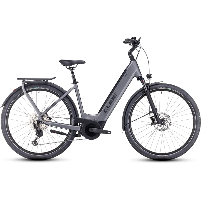 2023 Cube Touring EXC Hybrid Bike in Grey and Metal-2