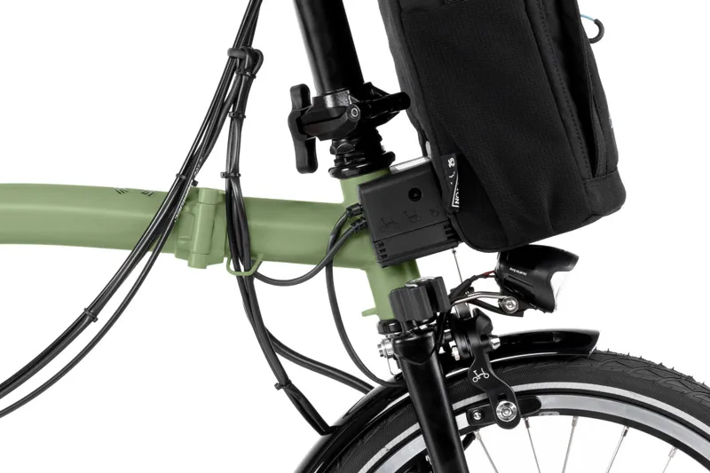 2024 Brompton Electric C Line with Roller Frame - 4 Speed Matcha Green-4