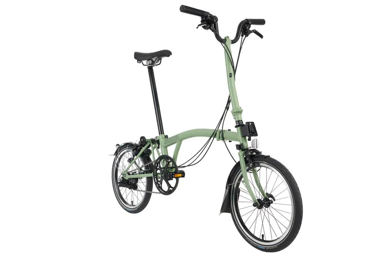 2024 Brompton C Line Folding Bike in Matcha Green-1