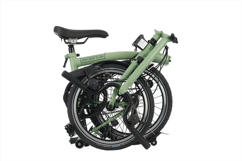 2024 Brompton C Line Folding Bike in Matcha Green-2