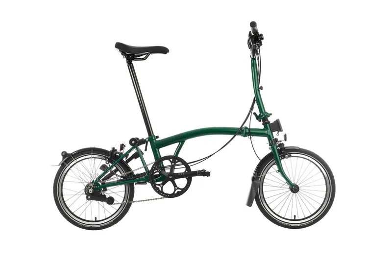 2024 Brompton C Line Folding Bike in Racing Green