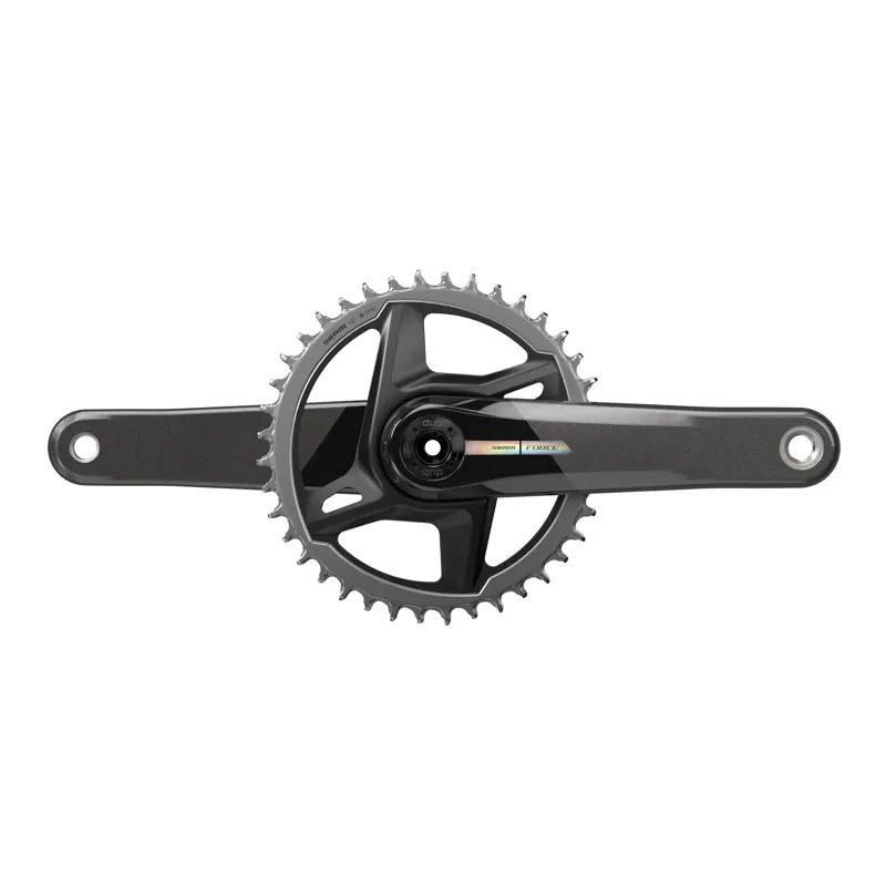 Sram Force d2 Crankset 1x Dub Direct Mount 40t bb Not Included 2023 Unicorn Grey With Laser Foil