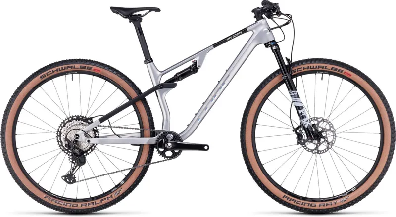 Cube AMS Zero99 C 68X Race 29 Mountain Bike Silver Black