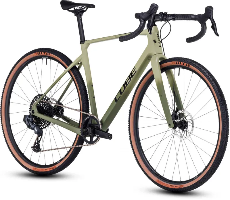 Cube Nuroad C:62 SLX Gravel Bike in Olive Green-1