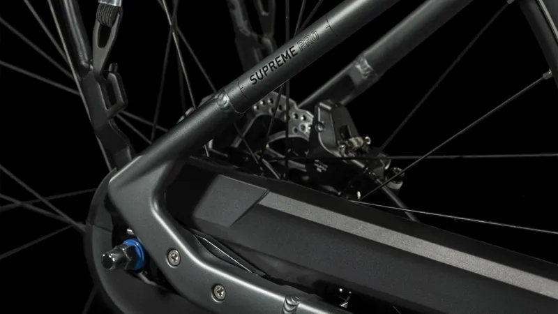 Cube Supreme Hybrid Pro 625 eBike in Flash Grey and Black EE Extra Small-4