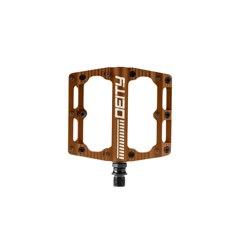Deity Black Kat Flat MTB Pedals in Bronze