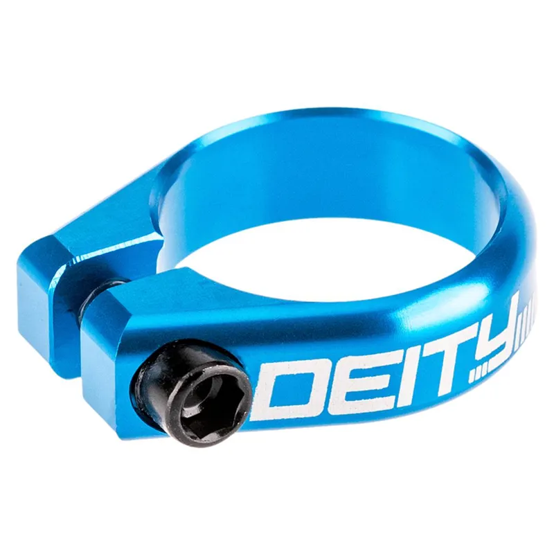 Deity Circuit Alloy Seatpost Clamp in Blue