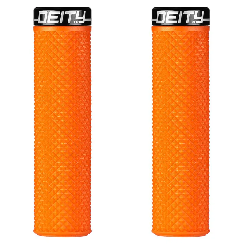 Deity Supracush Bolt On Grips in Orange