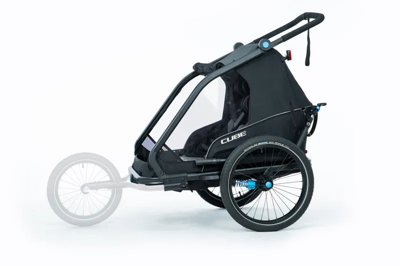 Cube Kids CMPT Double Trailer in Black and Blue-3