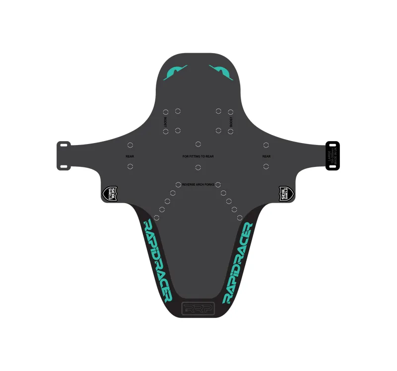 RRP Enduro Guard v7 Large Black and Turquoise