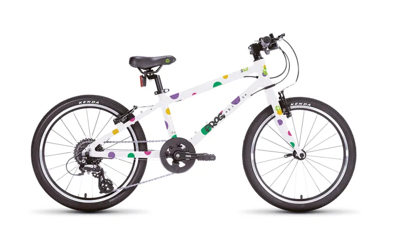 Frog 55 Spotty Kids 20 Inch Hybrid Bike for Ages 6 - 7 in White Obsolete