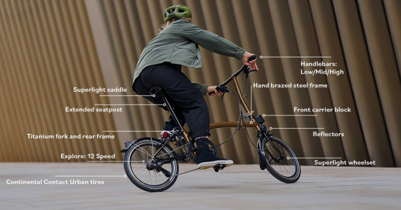 Brompton P Line 12 Speed Folding Bike-7