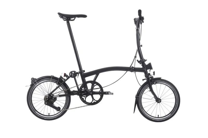 2024 Brompton P Line Folding Bike in Midnight Black