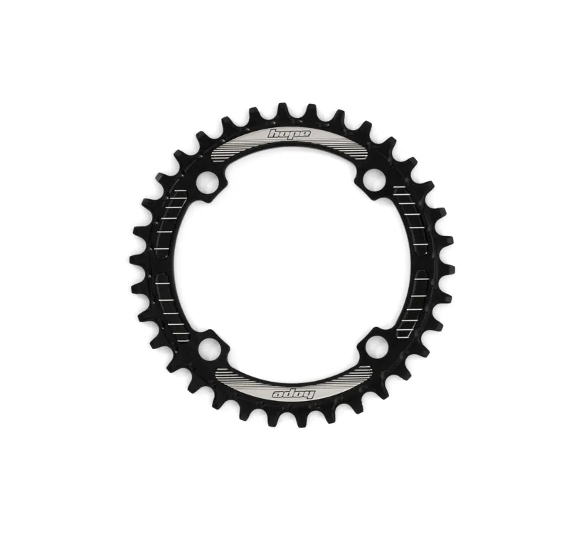 Hope 38 Tooth Narrow Wide Retainer Chain Ring in Black