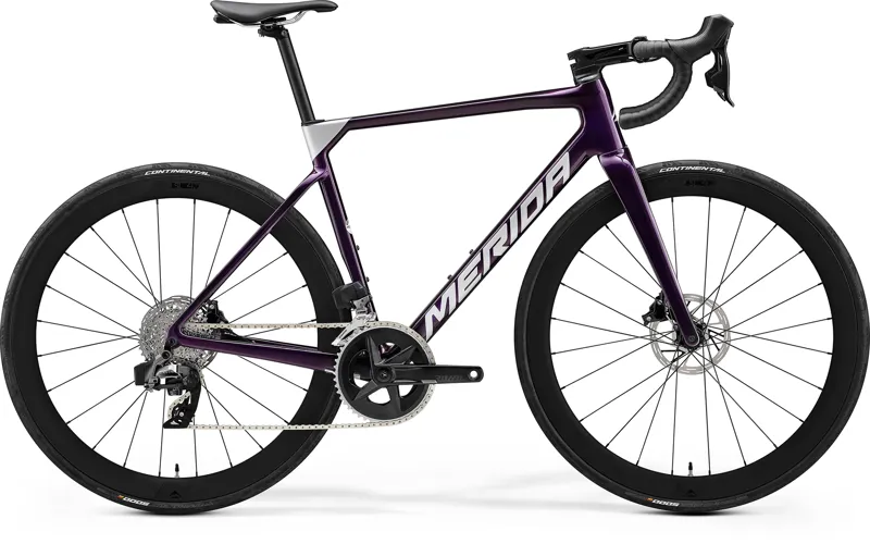 2023 Merida Scultura 7000 SRAM Rival AXS Road Bike in Purple and Silver