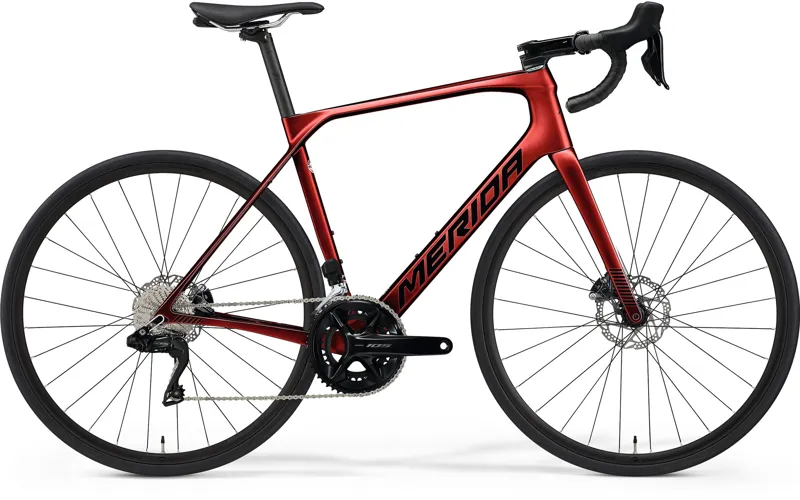 Merida Scultura Endurance 6000 Di2 Road bike in Burgundy and Black