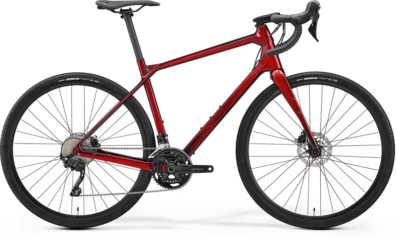 Merida Silex 4000 Carbon Road and Gravel Bike in Red and Black