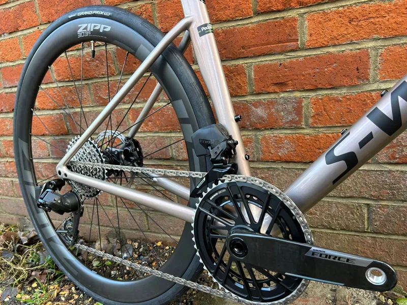 Specialized S-Works Tarmac SL8 SRAM Force Viavi Red Gold Over Silver/ Obsidian 56-4