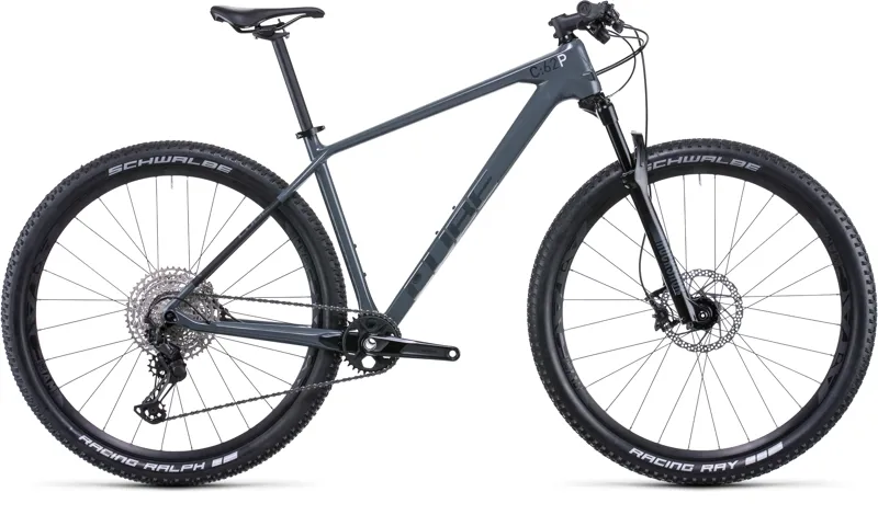 2023 Cube Reaction C 62 Pro Mountain Bike in Grey and Metal