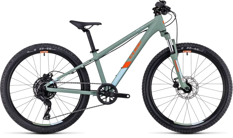 2023 Cube Acid 240 Disc Kids Bike Age 7 11 in Green and Orange