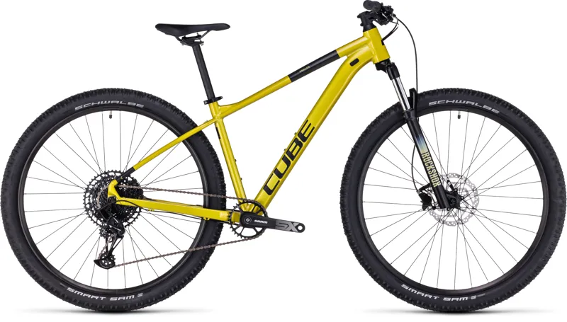 2023 Cube Analog Mountain Bike in Flash Lime and Black