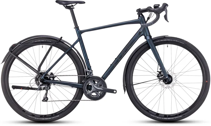 2023 Cube Nuroad FE Gravel Bike in Deepblue and Metalgrey