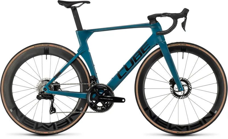 2023 Cube Litening Aero C 68X SLT Road Bike in Prizm Blue and Black