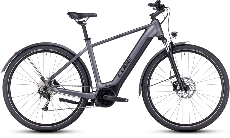 Cube Nuride Performance 625 All Road eBike in Graphite and Black