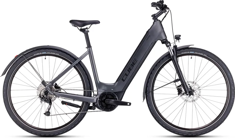 Cube Nuride Performance 625 All Road eBike in Graphite and Black
