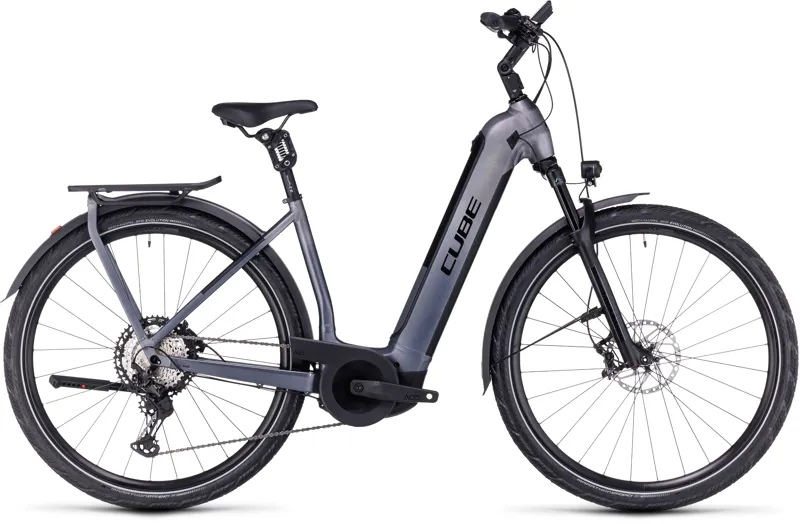 2023 Cube Kathmandu SLT 750 eBike in Prizm Silver and Grey-2