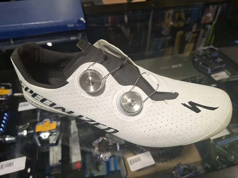 Specialized S-Works Torch Shoes in White Team - Shop -1