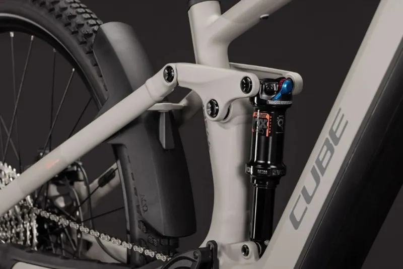 Cube Stereo Hybrid ONE44 SLX 800 eMountain Bike in Oat Grey/Grey-4