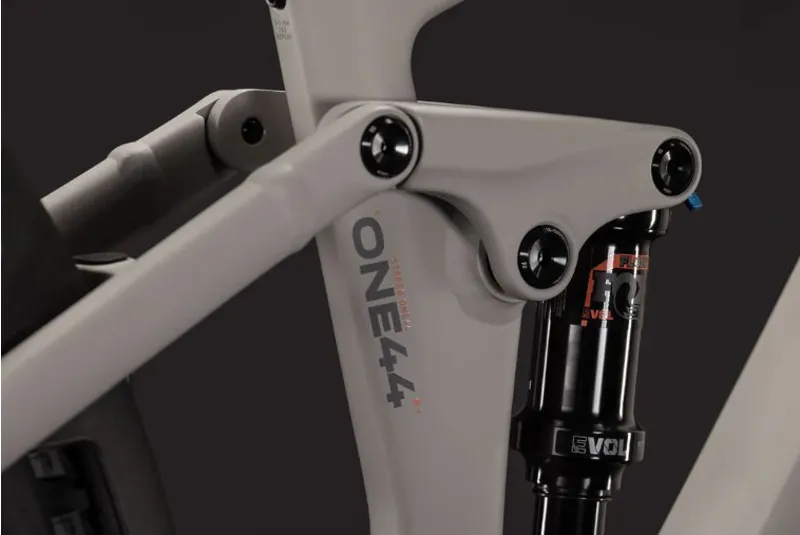 Cube Stereo Hybrid ONE44 SLX 800 eMountain Bike in Oat Grey/Grey-6