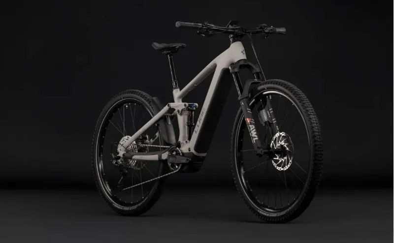Cube Stereo Hybrid ONE44 SLX 800 eMountain Bike in Oat Grey/Grey-7