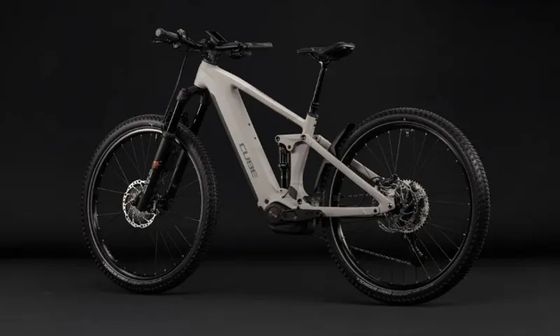 Cube Stereo Hybrid ONE44 SLX 800 eMountain Bike in Oat Grey/Grey-8