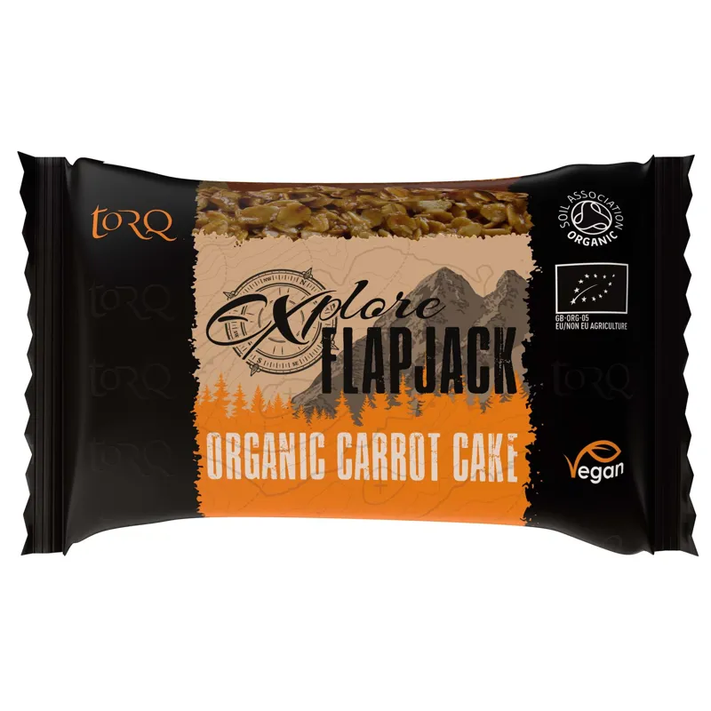 Torq Explore Flapjack 65g Organic Carrot Cake Flavour energy bar