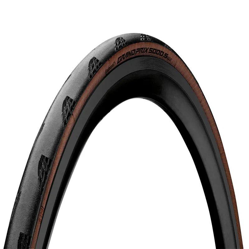 Continental GP5000 S Tubeless Ready 700c Black Chilli Tyre in Black and Tan