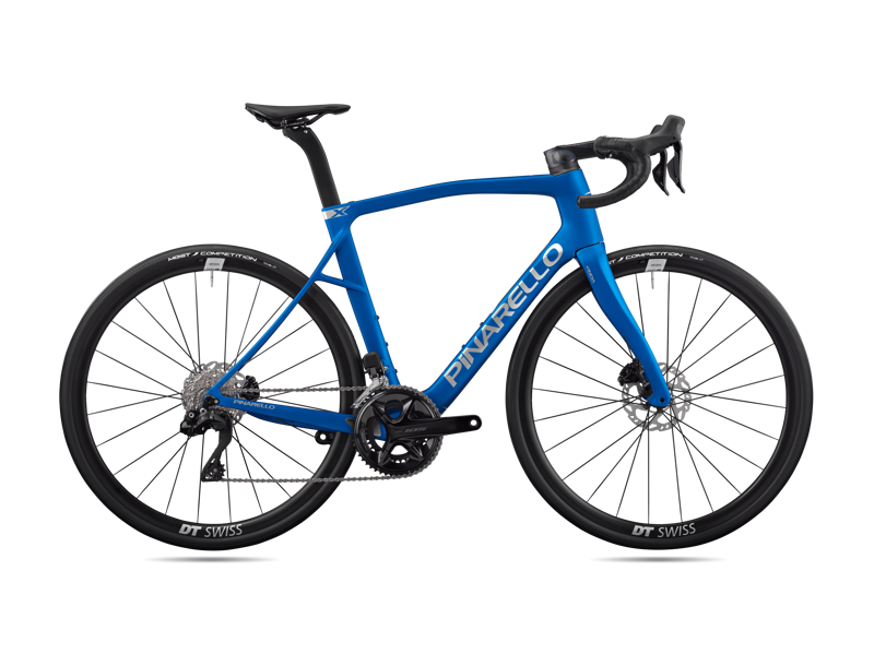 2026 Pinarello X3 Disc 105 Di2 DT Swiss Road Bike Victoria Blue Matt