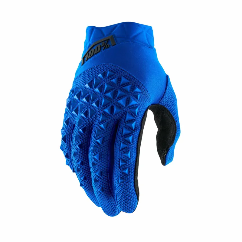 100 PerCent Airmatic Long Fingered Glove Blue and Black