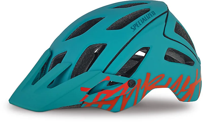 Specialized Ambush Helmet 2017 Turquoise/Neon Coral