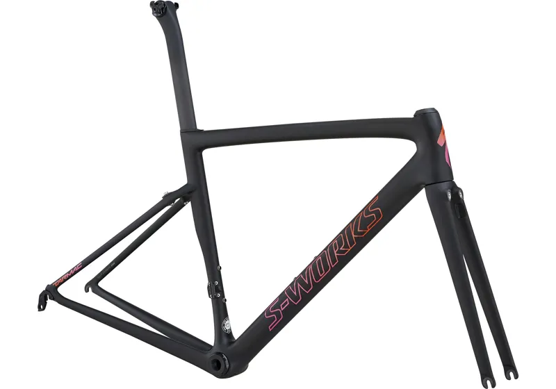 Womens S-Works Tarmac SL6 Frameset 2018 Mono Black/Acid Purple/Red