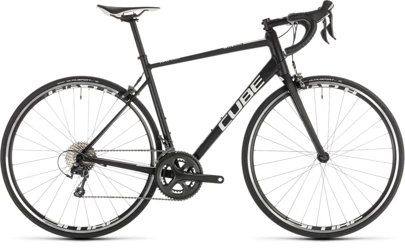 2019 Cube Attain Race Alloy Black/White