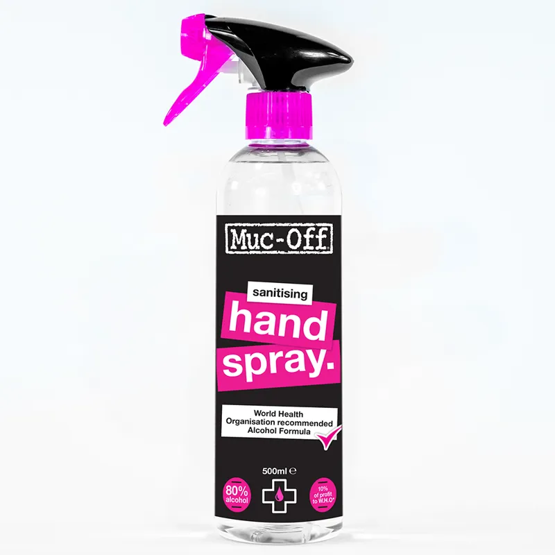 Muc Off AntiBacterial and Anti Virul Hand Spray 500ml Trigger Bottle do not list