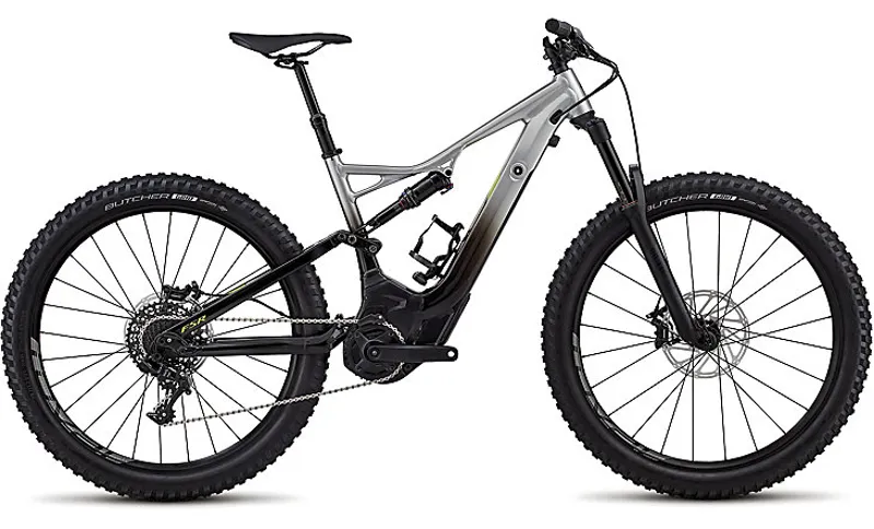 Specialized Mens Turbo Levo FSR Comp 2018 6Fat Silver/Black Fade