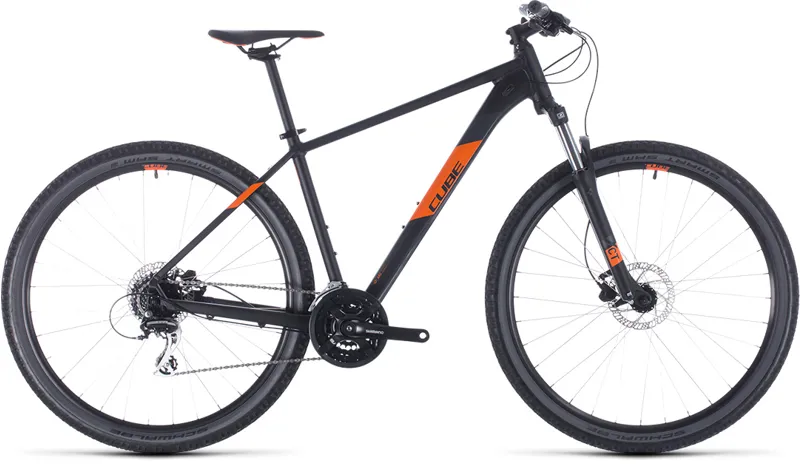 2020 Cube Aim Pro Mountain Bike in Black and Orange